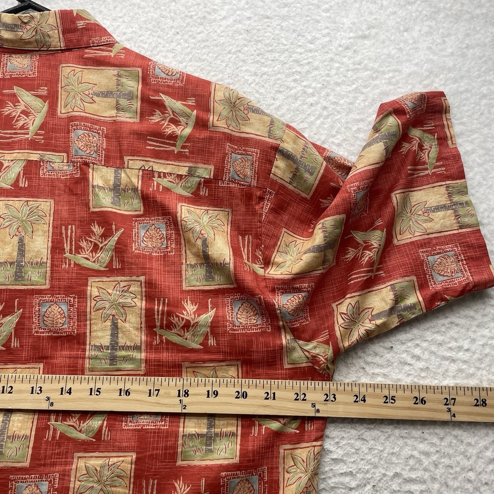 VTG Tori Richard Hawaiian Camp Shirt Mens Medium M Cotton Lawn Tropical AOP USA - Picture 5 of 8